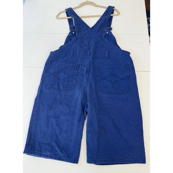veg J MacInally’s Blue Denim Jean Carpenter Shortalls Bib Overalls Sz 13-14 y2k - Picture 8 of 13